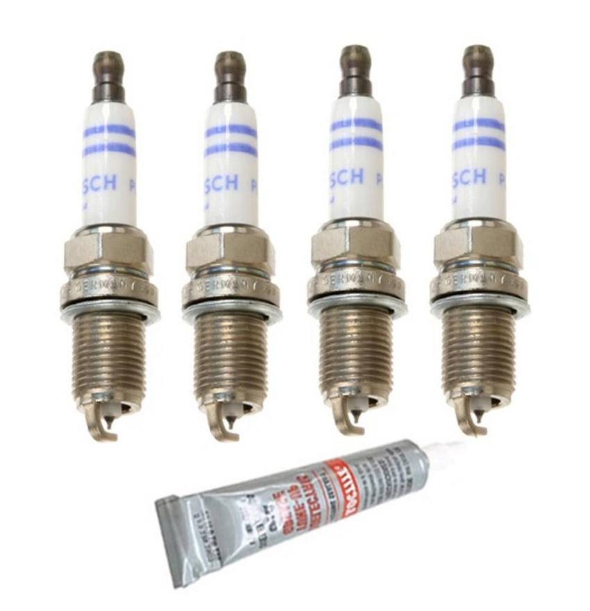 Audi VW Ignition Tune-Up Kit (4 Pieces) (Platinum) (Gap 0.028) 06H905611 - Bosch 3089473KIT